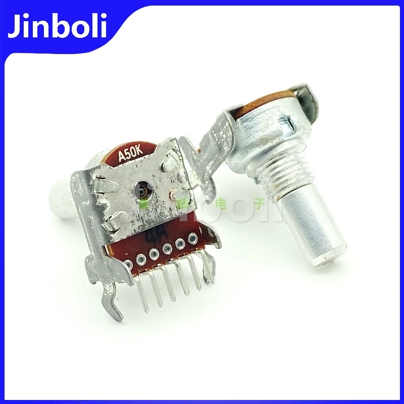 3PCS RV12 Type A50K Single Row 6-pin Speaker Amplifier Audio Cassette Player Radio Volume Adjustment Potentiometer