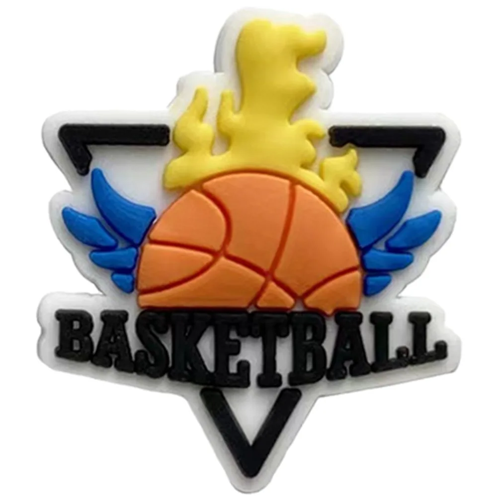 Basketball PVC Schuhschnalle Herz Krone Designer Schuhe Charms Zubehör Clogs Dekorationen Clips Unisex Geschenkbevorzugung – Detail 15