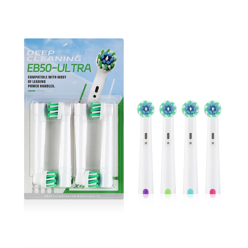 Upgrade EB50-Ultra Deep Clean Electric Toothbrush Head For Oral B Sensitive Replacement Brush Heads D25 D30 D32 D18 4739 3709