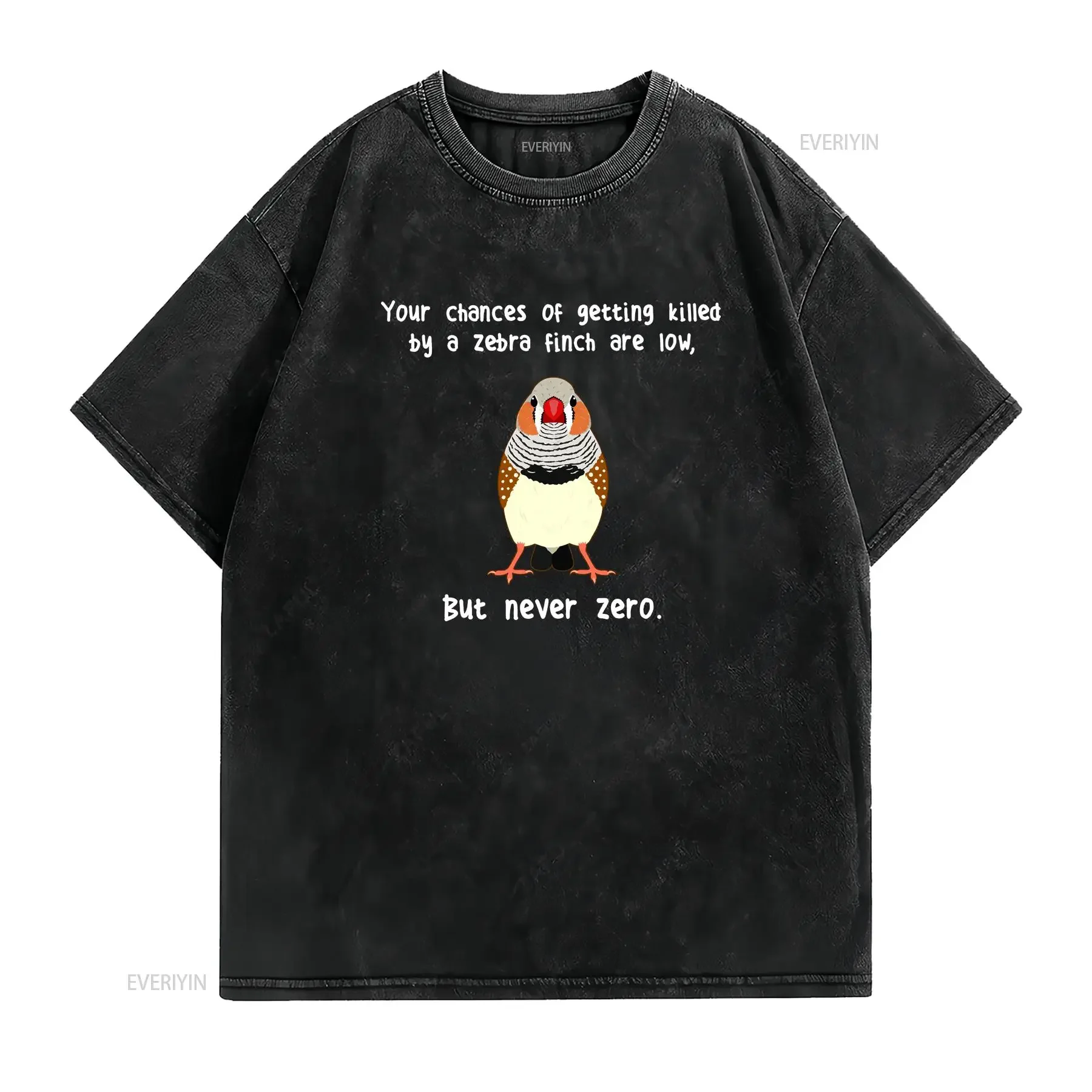 Zebra Finch T Shirt Bird Lover Pet Funny Birdkeeper Mom Dad Cute Birdwatcher Birb vintage Washed Soft streetwear