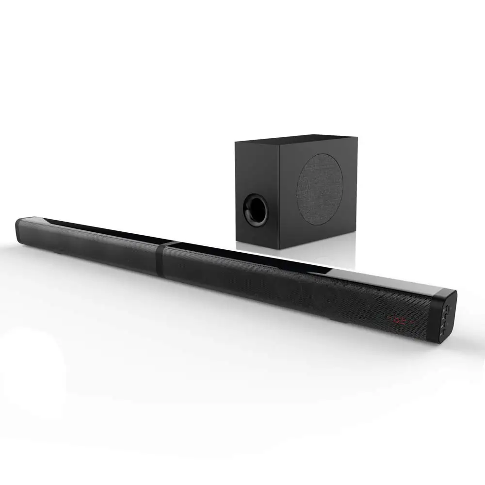 

Sound Bar with Subwoofer, Samtronic Detachable Soundbar for TVS 37 Inch 100W 2.1 Channel Soundbar Speakers Wireless & Wired