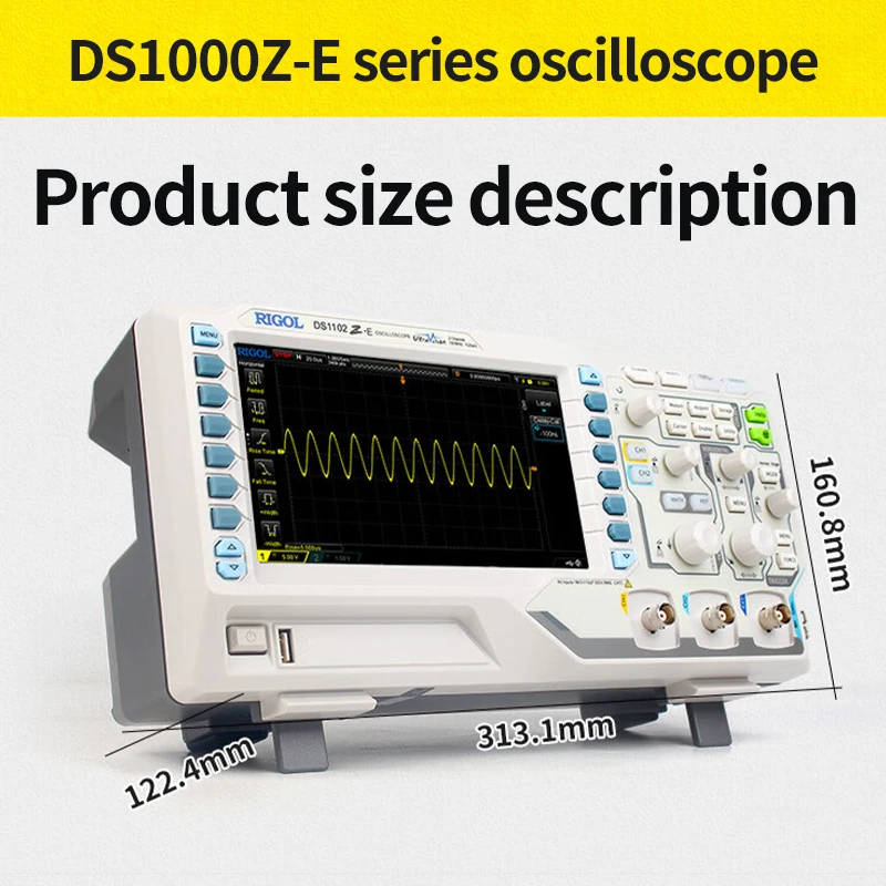 DS1102Z-E Digital Oscilloscope 2 analog channels 100MHz bandwidth 1GSa/s Sampling Rate