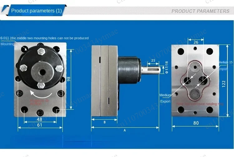 High Precision Gear Pump, Industrial Dosing Dispensing Metering Filling Pump for Hot Melt Glue Equipment