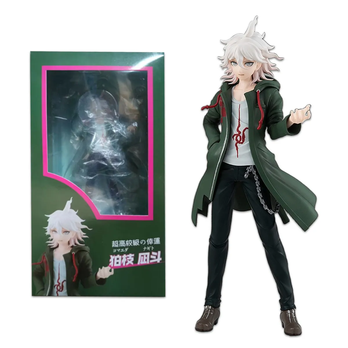 20CM Danganronpa Nagito Komaeda PVC Action Figure Anime Figure Model Toys Figure Collection Doll Gift Trigger Happy Havoc Toy