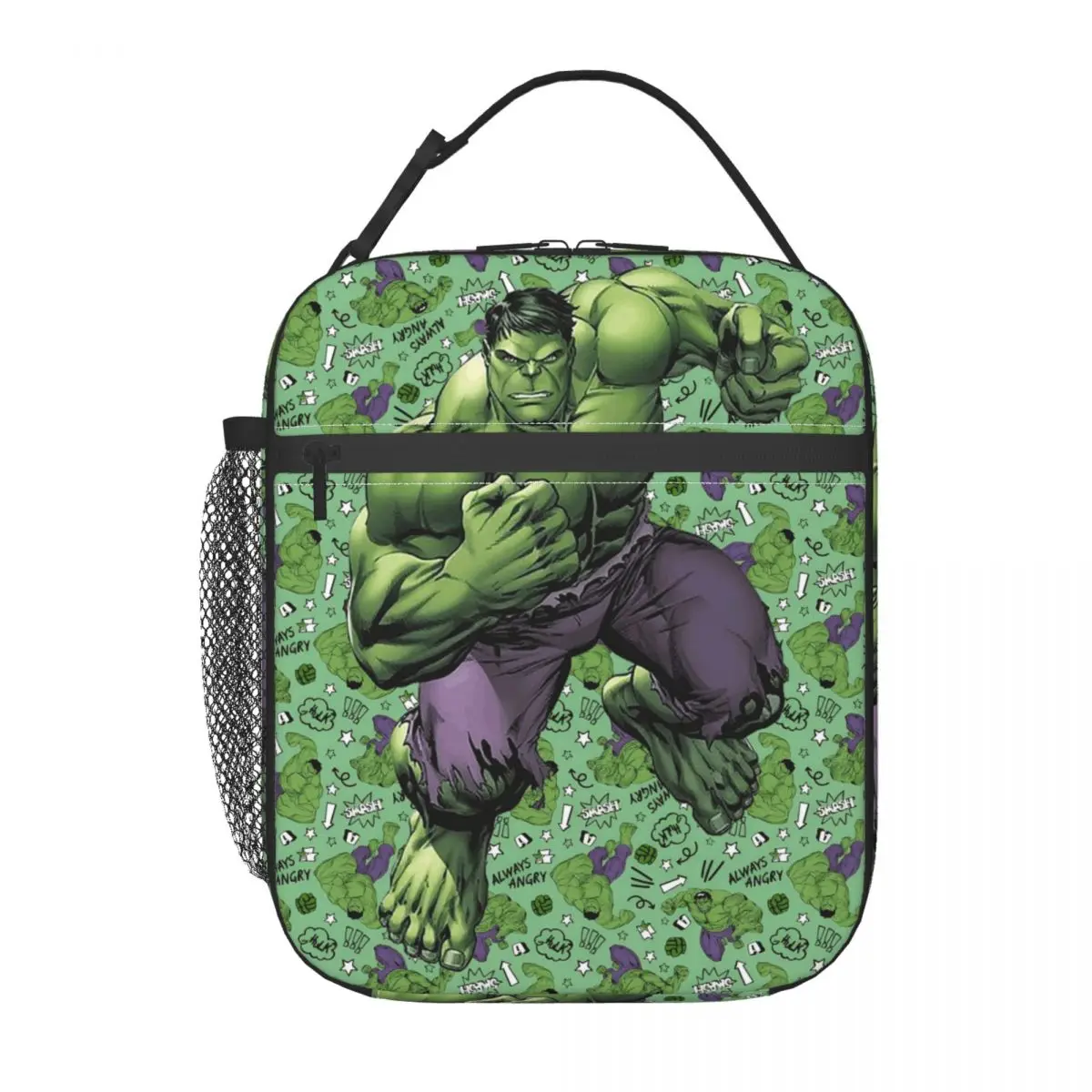 

Изготовленная на заказ изолированная сумка для обеда Hulk Hero для женщин, термохолодильник, ланч-бокс для еды, работа, школа, путешествия, портативные сумки-тоут