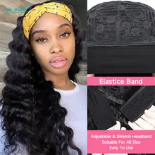 Human Hair Wave Headband Wig for Women #4