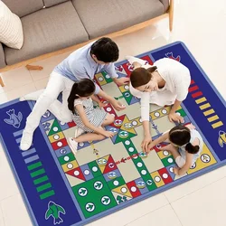 Big Flying Chess Carpet Party Floor Games Toy Foldable Family Friends Interactive Board Games Portable Travel Toys for Kid Adult