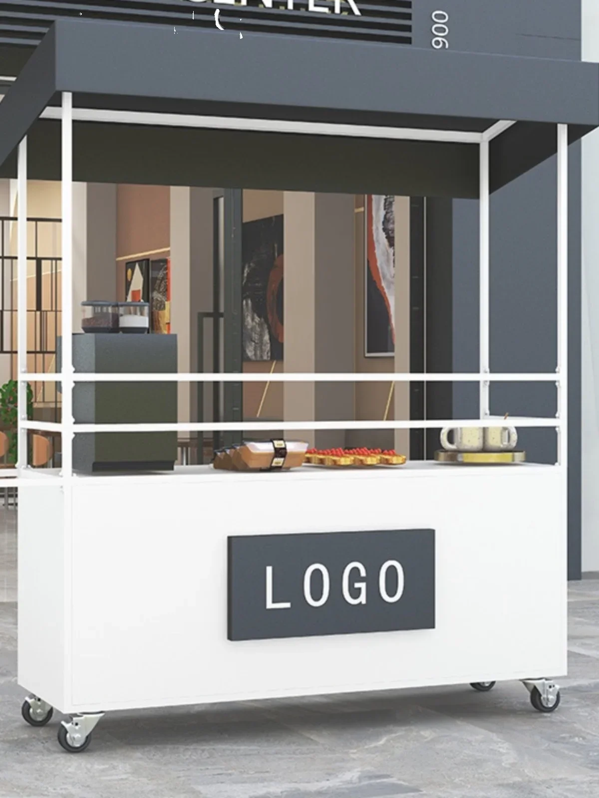Mobile Stall Car Night Market Stall Small Cart Outdoor Stall Mobile Promotion Car Shopping Mall Display Table Float