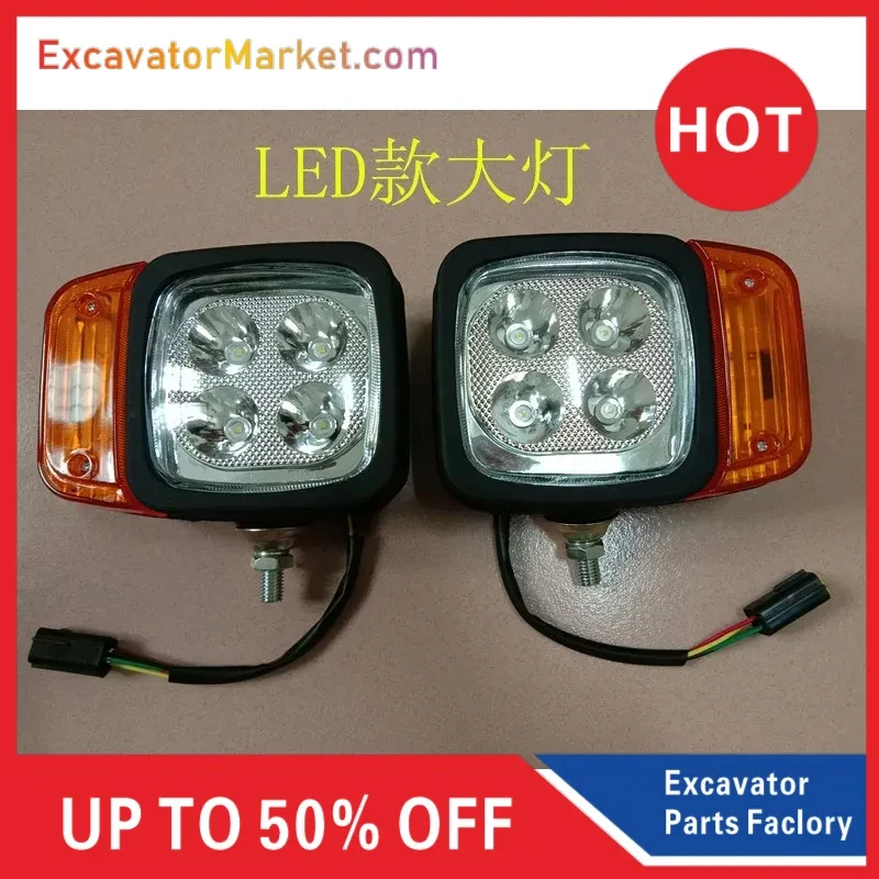 

for Excavator LED Combination Lamp Headlamp with Turn Signal Assembly Forklift Accessorie New Wheel