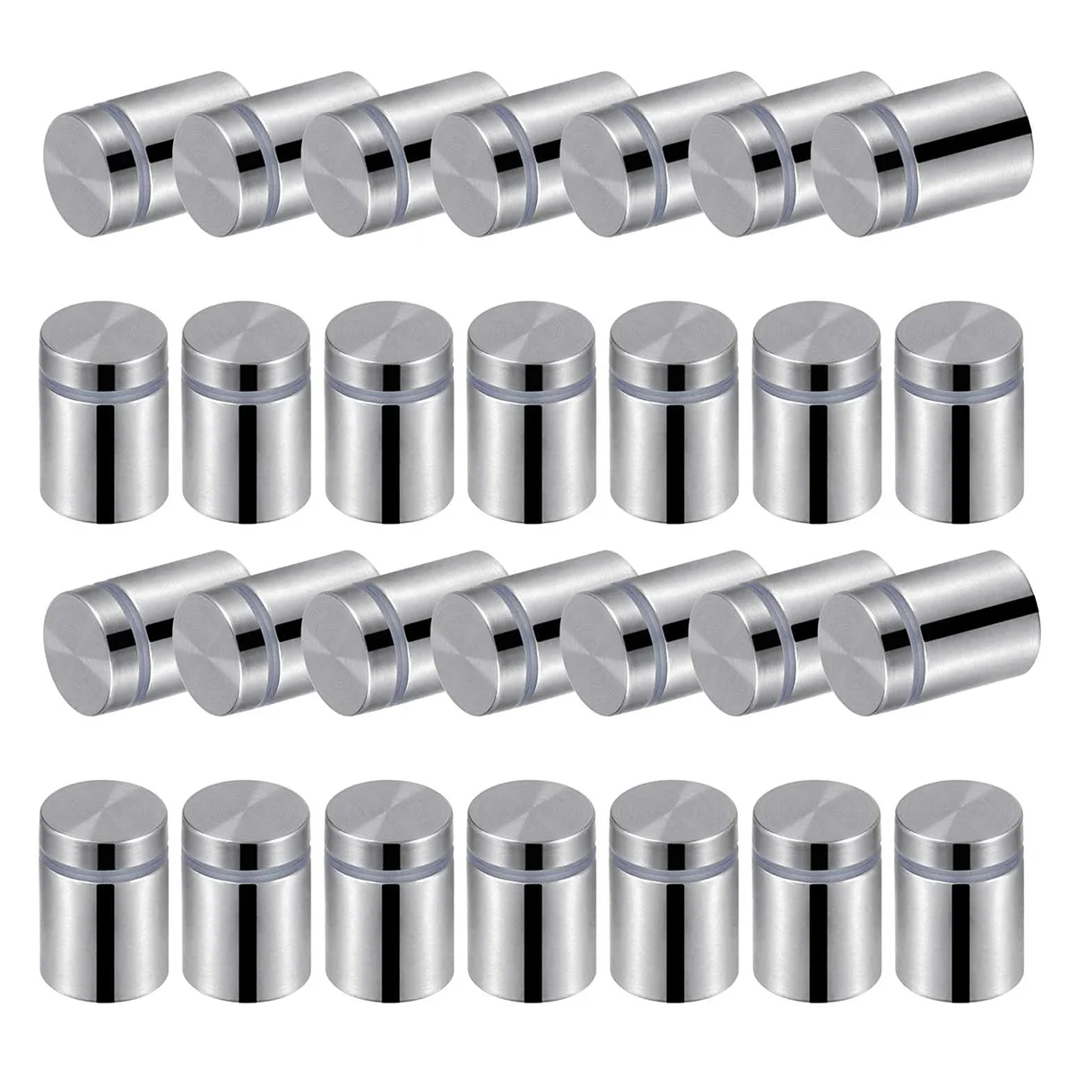 

40Pcs Sign Standoff Screws Stainless Steel Durable Glass Acrylic Nail Wall Mounts for Office Store Market Sign Standoff Nail