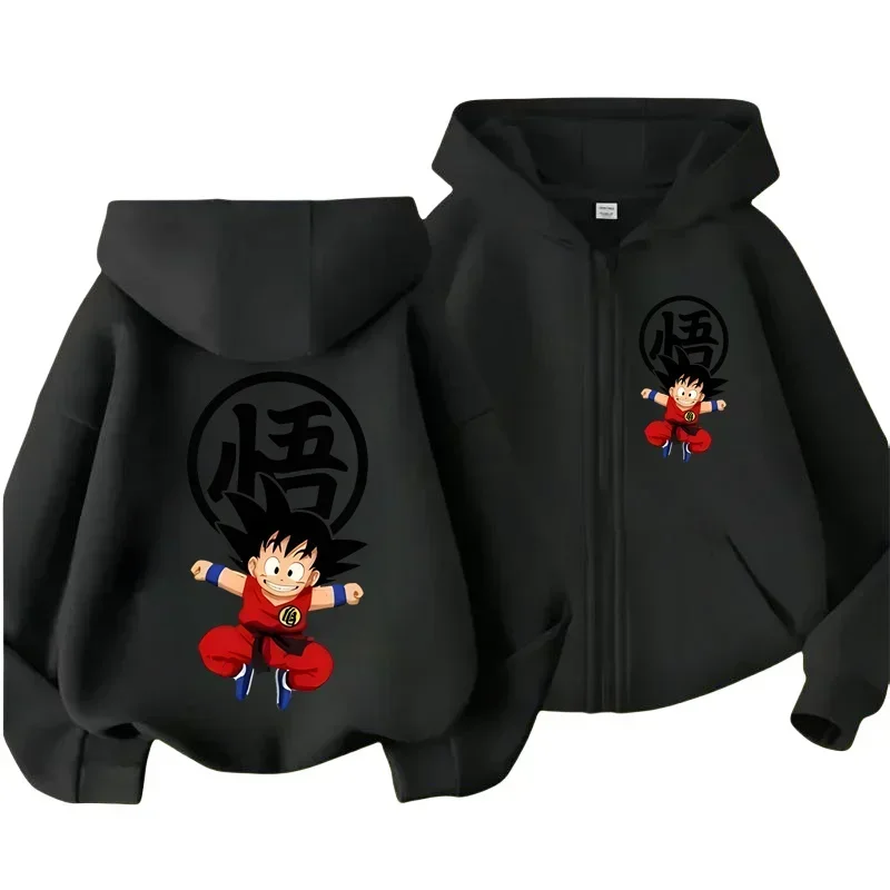 

Dragon Ball Autumn/Winter Fashion zipper Casual Hooded Long-sleeved Children's Sports Hoodie Cute Hoodie For Boys And Girls