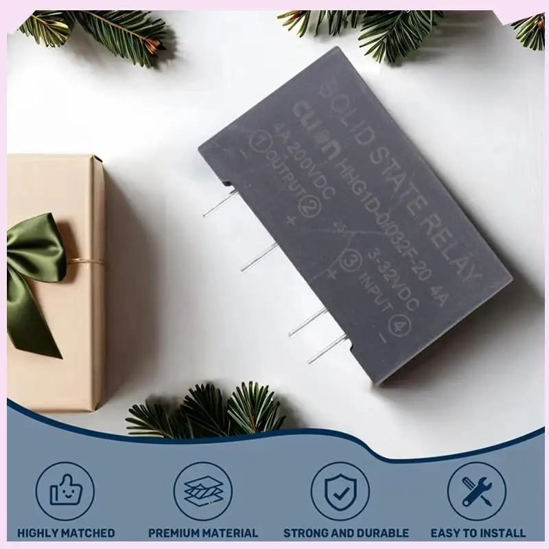 

B24B 5X Input 3-32V DC Output 4A 200V DC 4 Pin PCB Solid State Relay HHG1D-0/032F-20