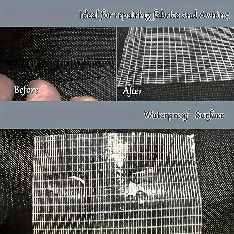3,1 Zoll x 787,4 Zoll RV-Markisen-Reparaturband, perfekt für wasserdichtes Reparaturband für Segeltuch, Reparaturband für Planen und Zelte, Reparaturband für Bootsabdeckungen