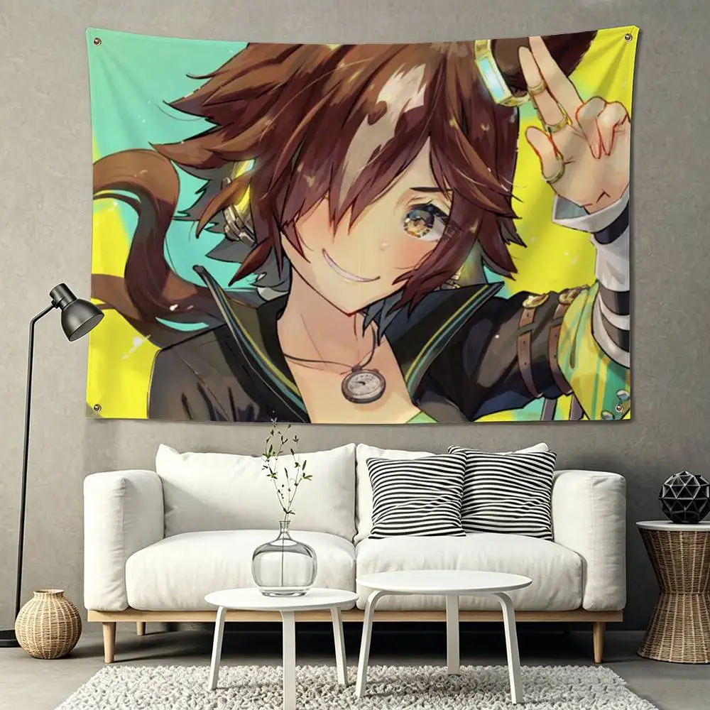 Vodka UmaMusume UMA Flags for Bedrooms Home Decor Items Outdoor Decors Garage Decoration Flaga 3