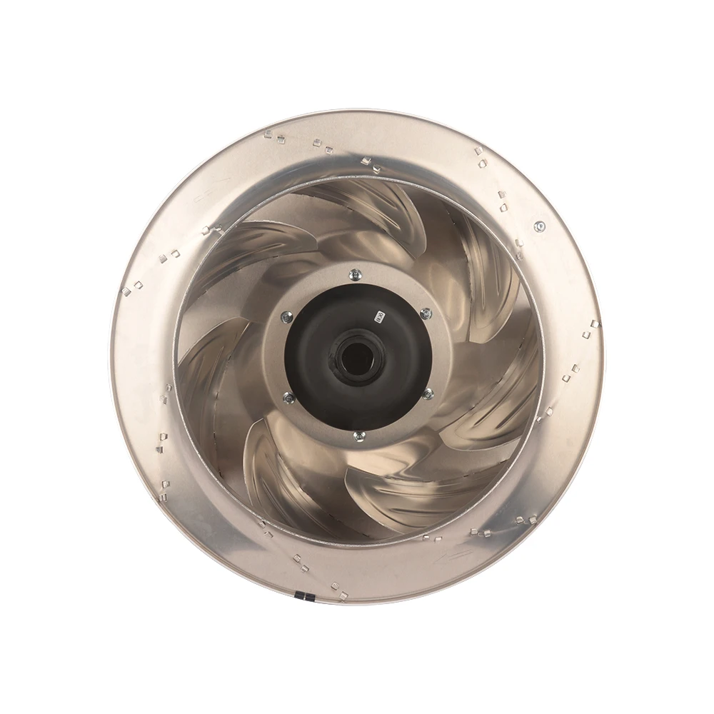 Industrial Radial Ventilation Cooling Fan 630mm High Pressure 400V EC Ball Bearing Stainless Steel 400V EC Radial Fan