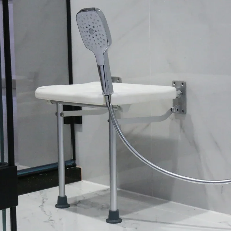 

Bathroom Furniture Wall Hanging Folding Stool Ultra Thin Porch Shoe Changing Stools And Shower Folding Chair