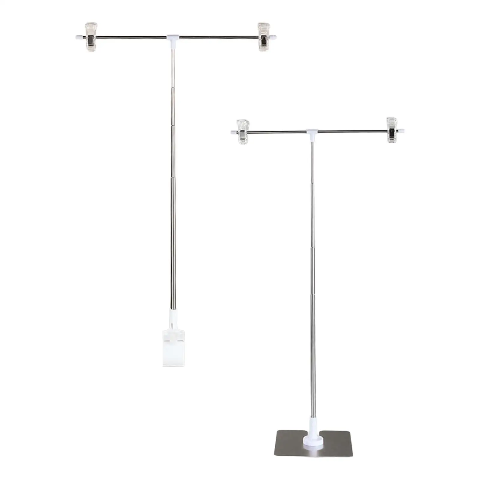

Sign Holder Clamp Adjustable Height Aluminum Alloy 30 cm Price Sign Clamp for Clothing Store Malls Retail Stores Shop Exhibition