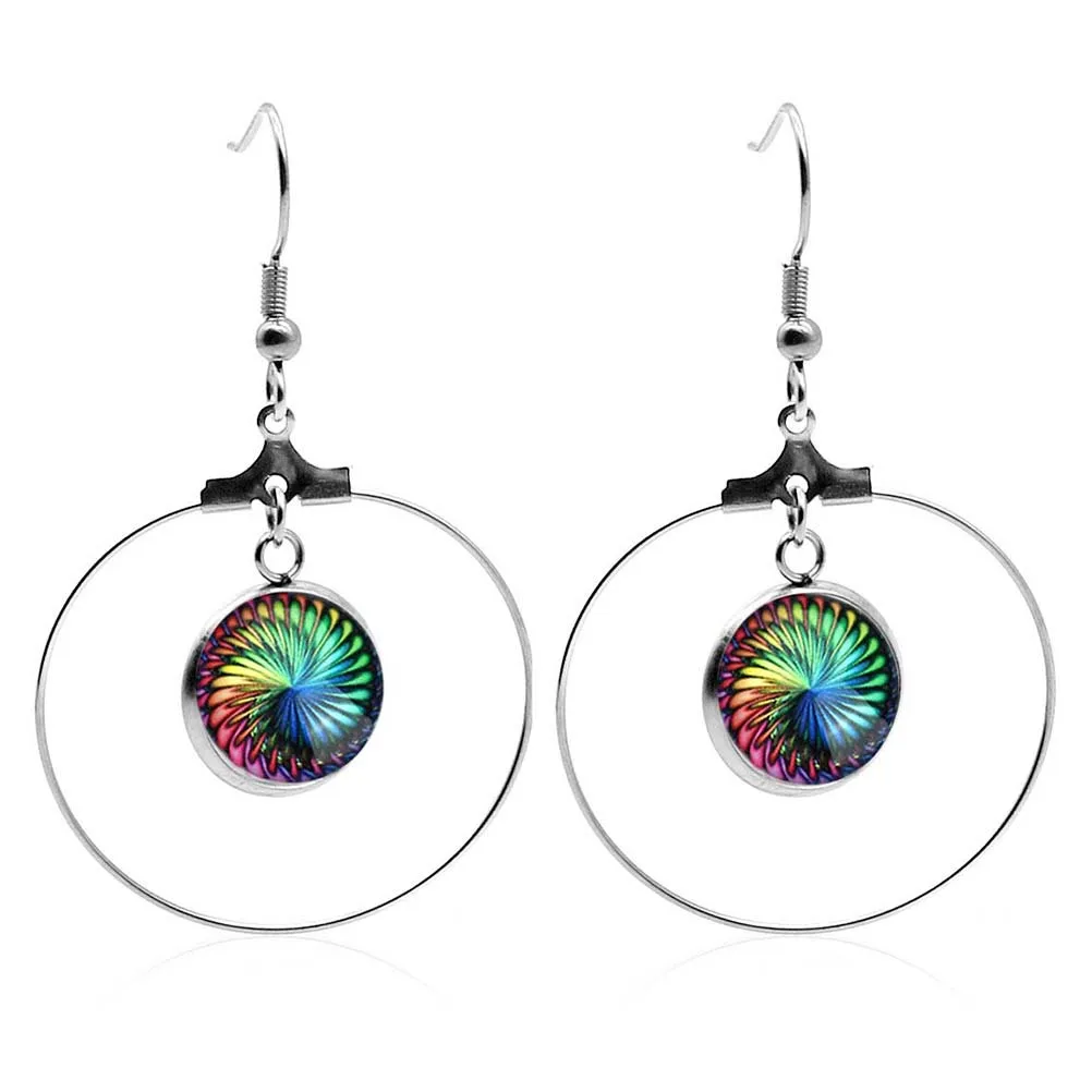 20Pcs Stainless Steel Earring Bezel Tray Round Base DIY Jewelry Making Earring Pendant Setting Tray for Earrings Making 18mm