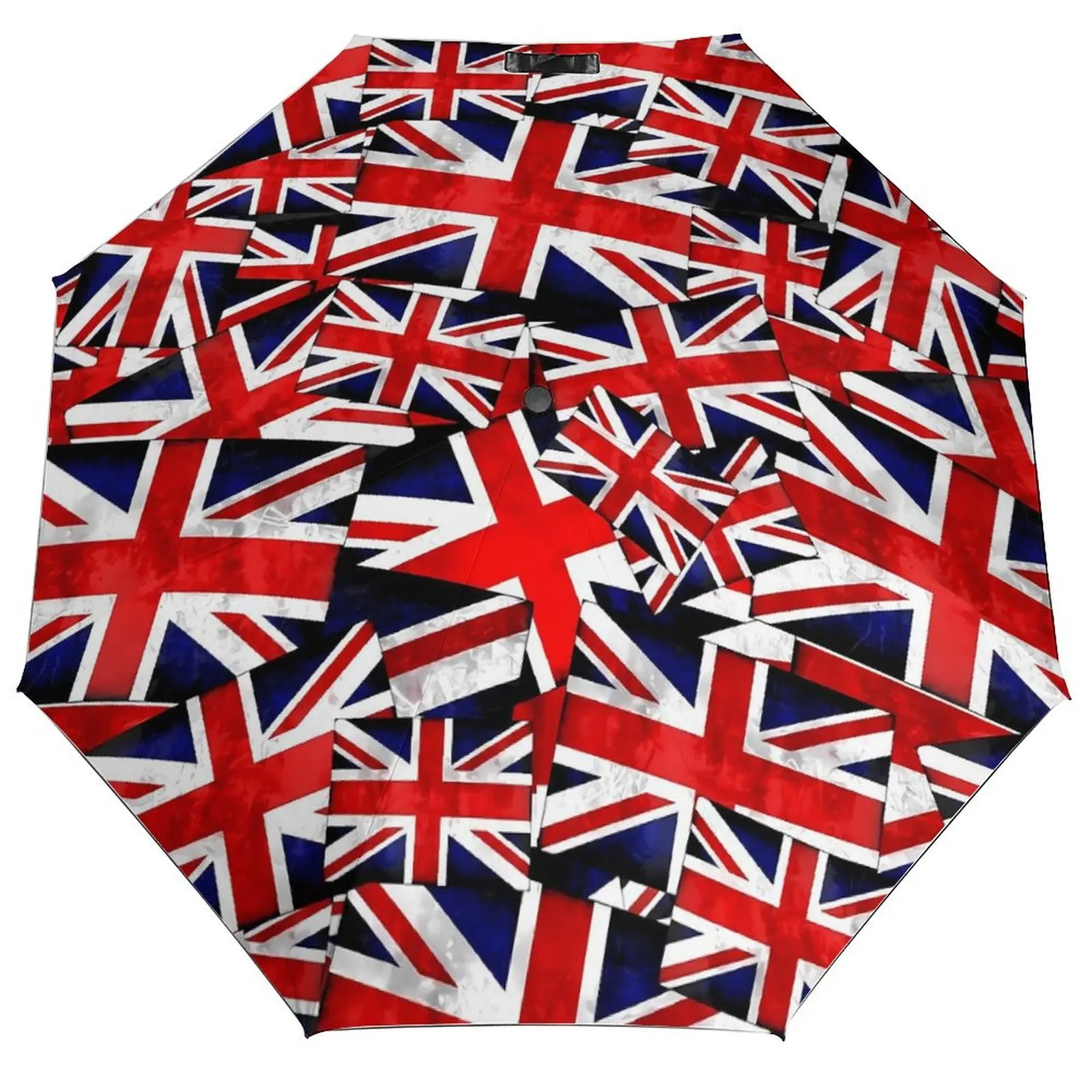 

Fold Umbrella British Flag Waterproof Umbrella Women Men England UK Flags Three Fold Auto Shade Sunscreen Beach Cheap Umbrellas