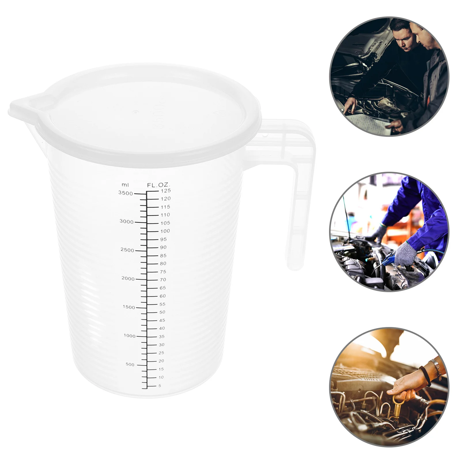 

Measuring Cup Oil Cups Automotive Container Liquid Containers with Pouring Spout Large Pitcher Jug Fuel Plastic