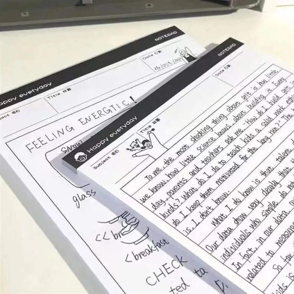 1PC B5 Sticky Note Paper Simple and Tear off Paper Learning Supplies Plan Note Book