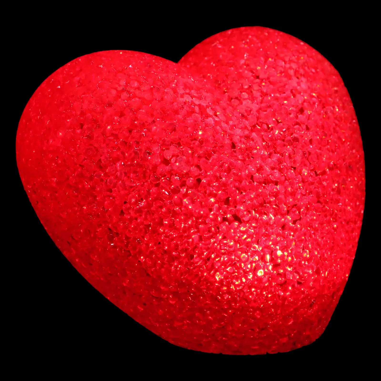 Lampada da notte a forma di cuore rosso, dimensioni 8 cm, decorazione di San Valentino, luce a LED per la casa, giardino, camera da letto, tavolo, lampada da scrivania