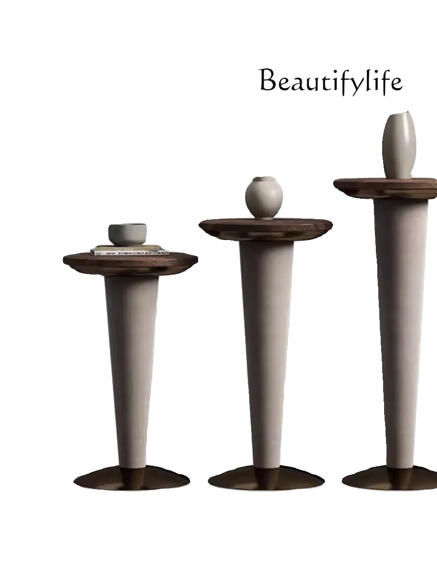 

[Customizable] Walnut flower stand, large flat balcony, living room combination flower table, designer customized furniture
