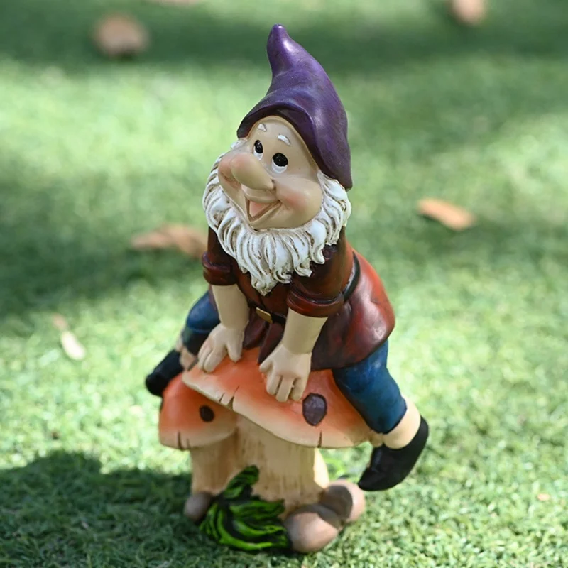 Garden Statue Polyresin Full Color  Doll Model For Outdoor Terraces Gardens Porches