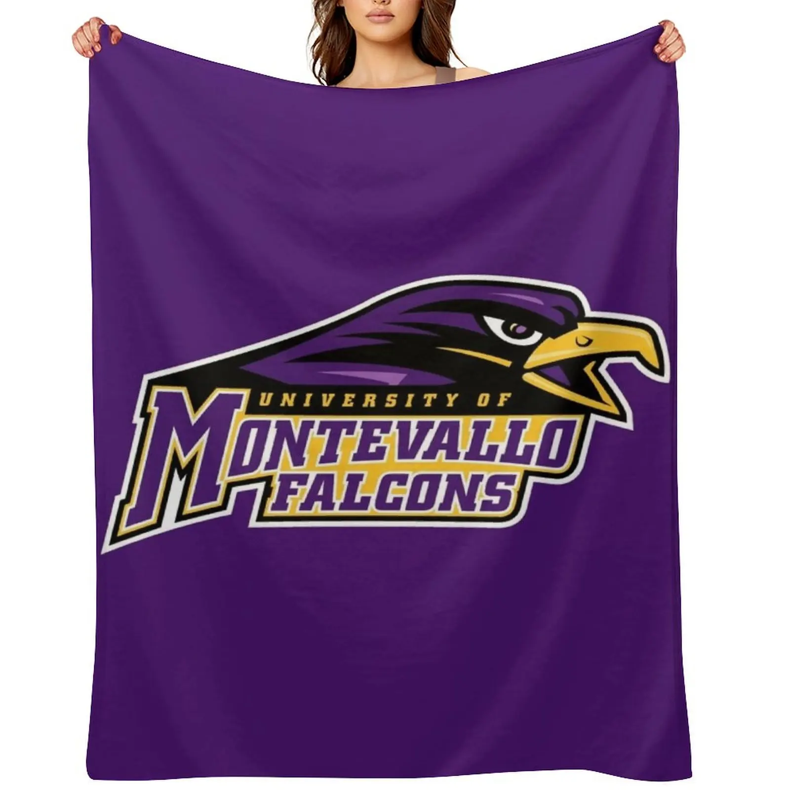 

Montevallo Falcons Throw Blanket Quilt Cute Beach Blankets For Bed Blankets