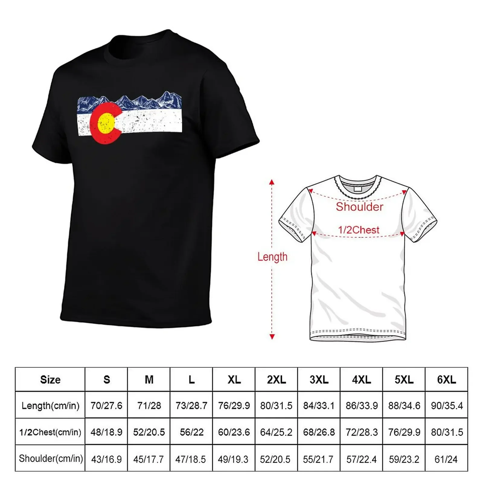 Colorado Flag Mountain Gift Vacation Colorado Day Denver T-Shirt Clothing plus size tops mens clothes