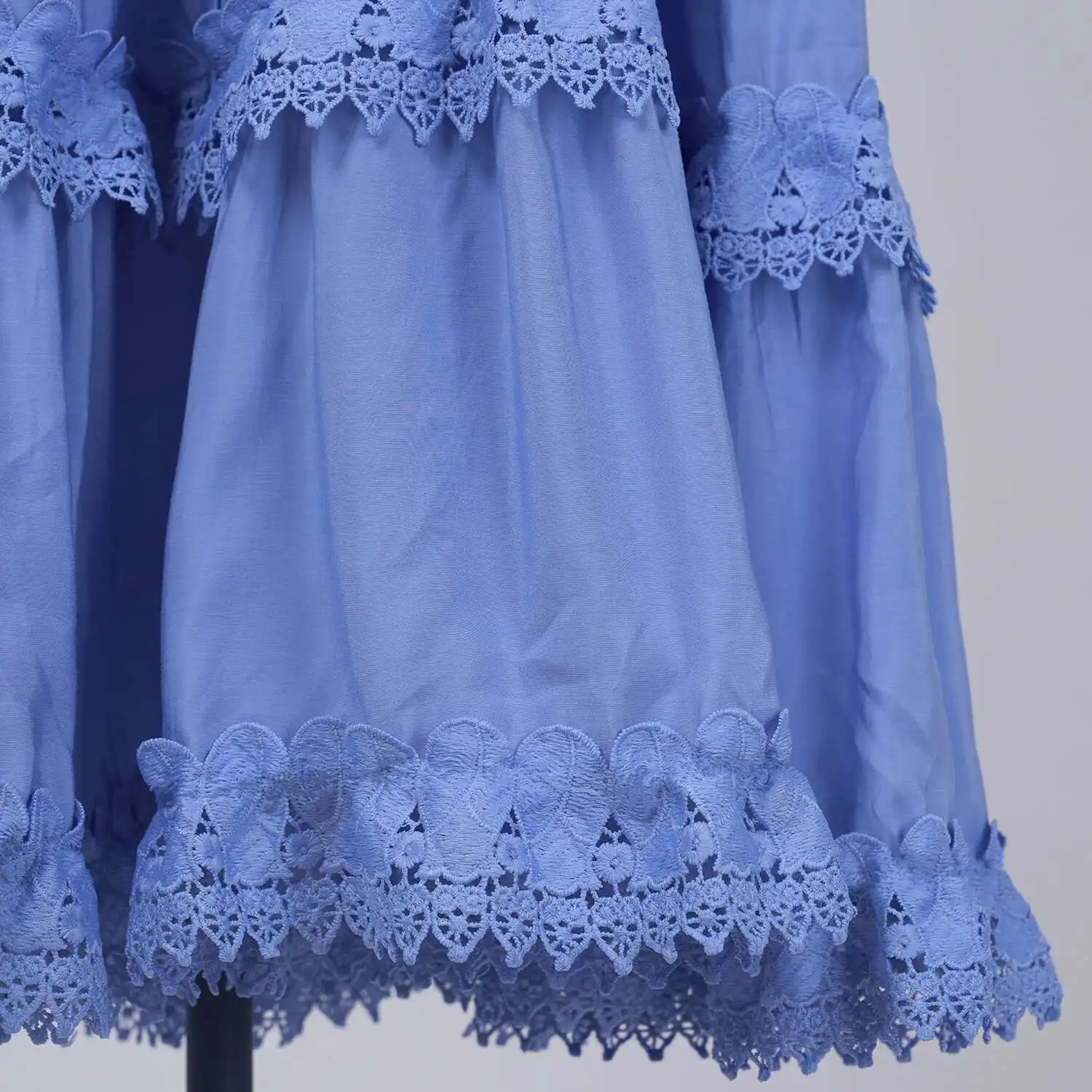 Outono elegante babados rendas flor bordado maxi vestidos camisa feminina solta manga longa camada bolo festa vestidos de casamento robe