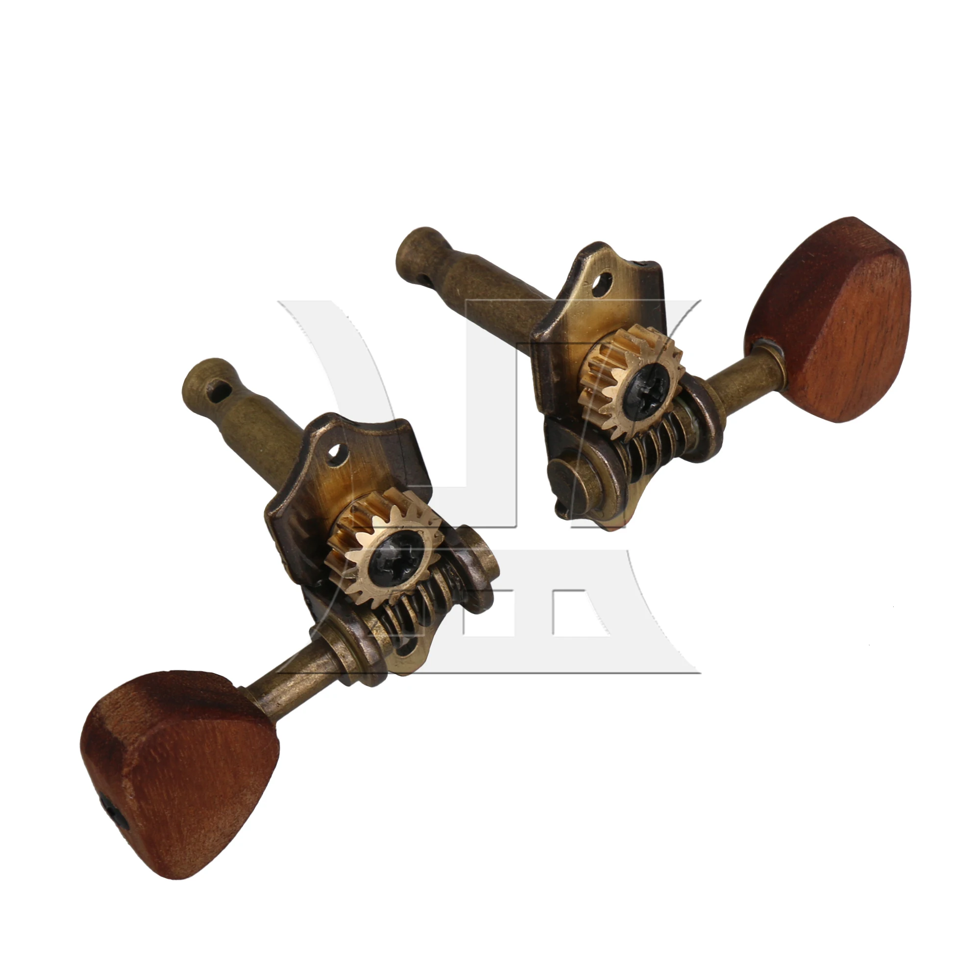 

Yibuy 12PCS Wooden Handle Acoustic Guitar Tuners Acacia Wood Handle Bronze 3 Left 3 Right Fits Classical Guitars Precision Tunin