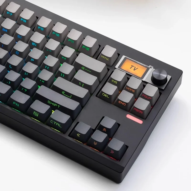 GMK87 Mechanical Keyboard Kit The Third Mock Examination VIA Keyboard Custom Knob GASKET Structure Equipped with A Small Screen