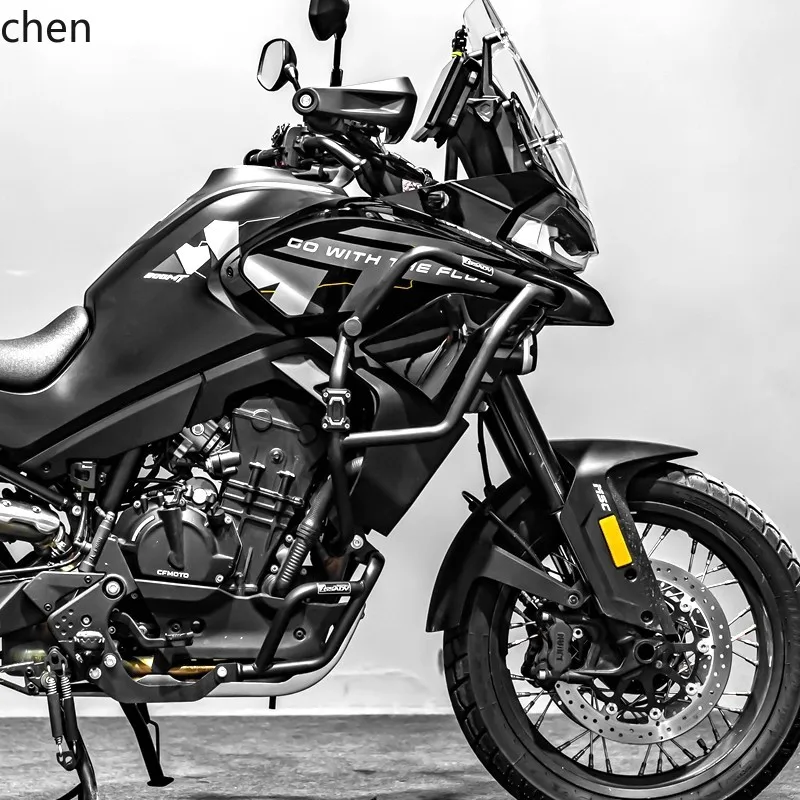 

HXL 800MT upper and lower safety bars 304 stainless steel frame motorcycle anti-drop parts