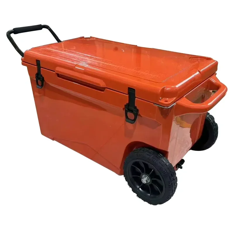 for 60QT 75QT High Performance Wheeled Freezer Heavy Duty Camping Cooler Beer Storage Fishing Rotomolded Cooler Box