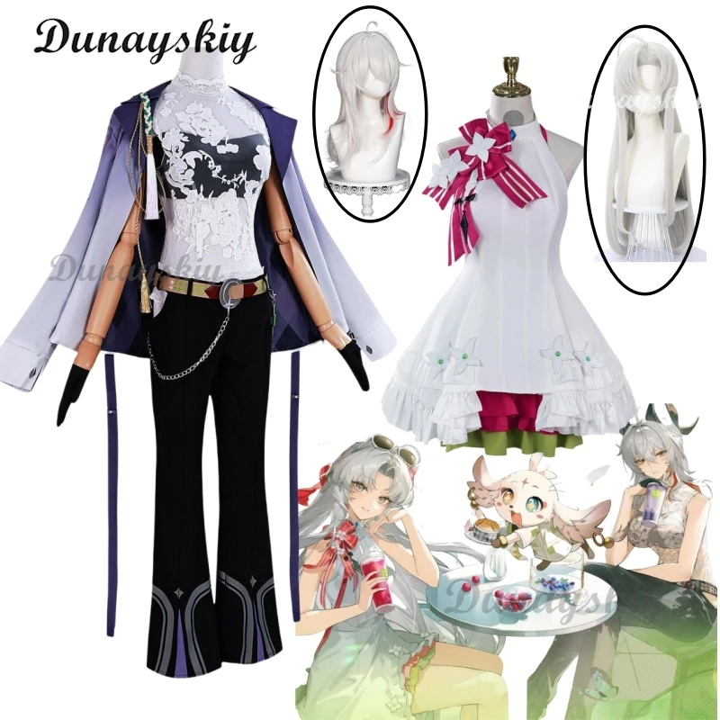 

Game Wuthering Waves Zani/Carlotta Montelli Cosplay Costume Wig Halloween Christmas Role Playing Party Comic Costume