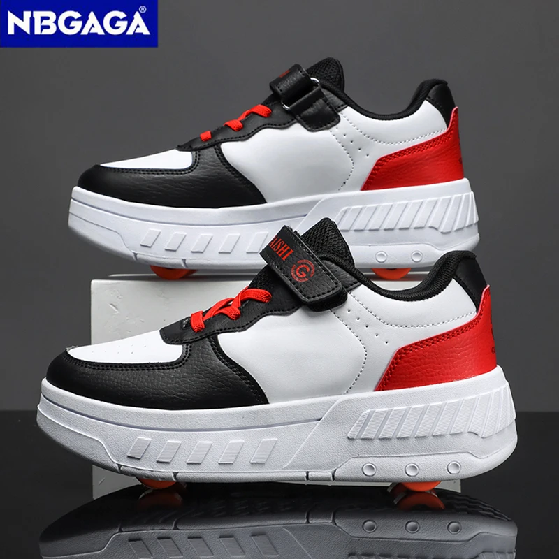 Ultra-Light Detachable Student Roller Skates With Four Wheels Children's Walking Shoes Outdoor Sports Shoes Girls Boys Gifts