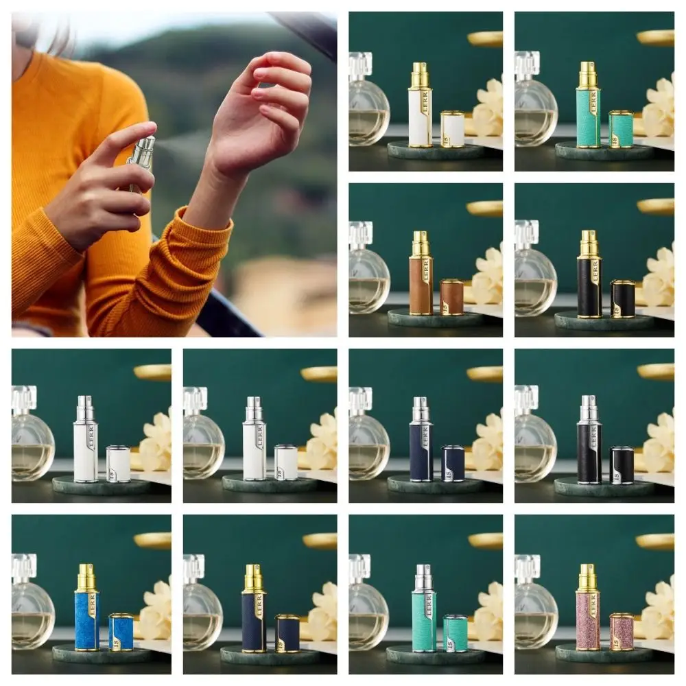 

Fragrance Bottom-filled Bottle Self-pumping Atomizer 5ML Leather Spray Bottle Fine Mist Cologne Moisturizer Atomizer Gift