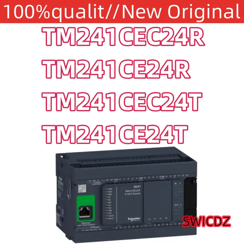 100% new original M241 Controller PLC, TM241CEC24R, TM241CE24R, TM241CEC24T, TM241CE24T