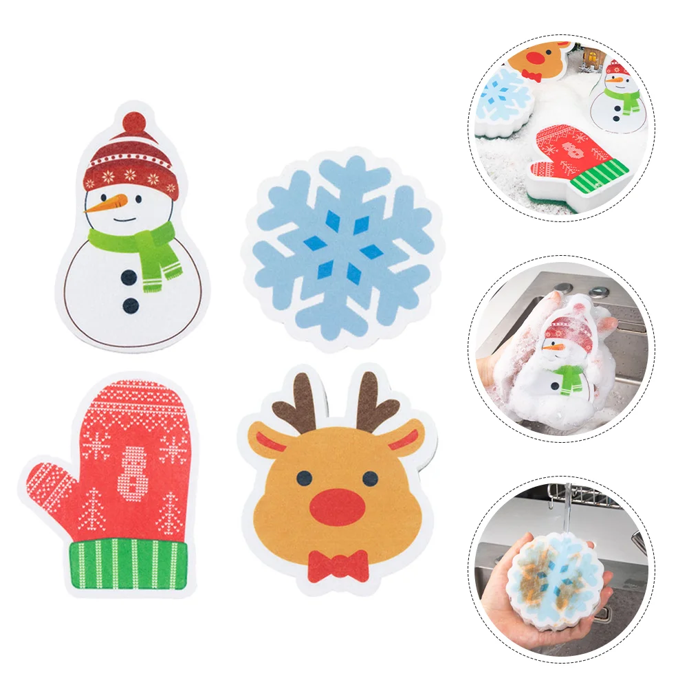 

Cleaning Sponge Dishwashing Sponges Cute Colorful Scouring Pad Fun Funny Kitchen Scrubber
