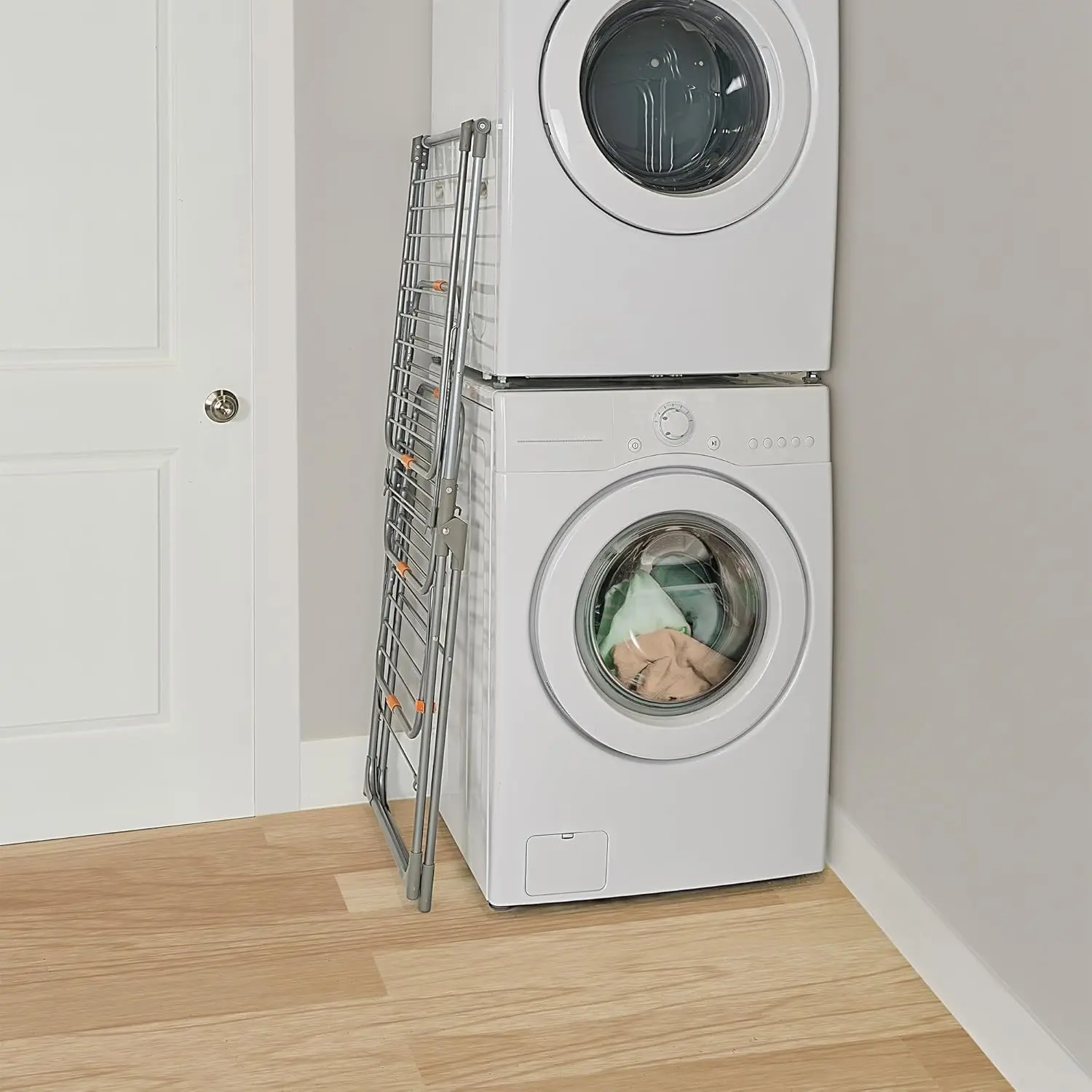 3-Tier Dryer Rack for Hanging & Air Drying Clothes, Socks, Hosiery and Towels - Space-Saving Laundry Hanger