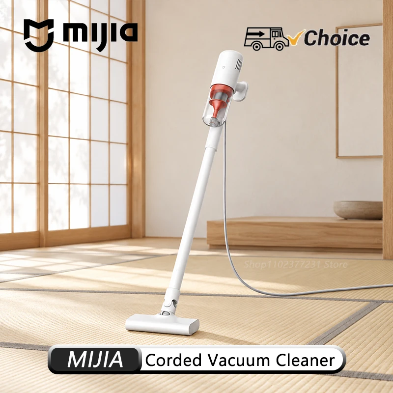 Original MIJIA Corded Vacuum Cleaner 16KPa Strong Suction 600W Motor 5-Stage Filter Bagless 0.5L Dust Cup Handheld 5M Cord CN