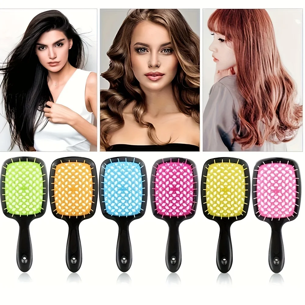 Luxurious Detangling Hair Brush Set - Effortless Frizz Control, Scalp Massaging Curling Brush for Women with Thick, Long Curls -