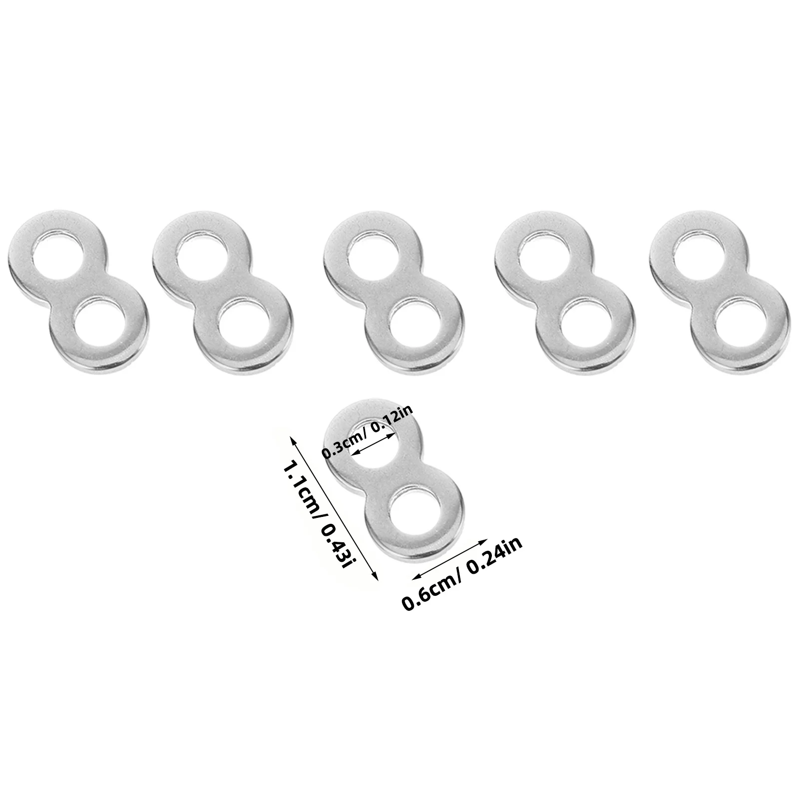 Connecteur de fixation à 8 figures en acier inoxydable, 20 pièces, attaches de table de bureau en métal, Clips de fixation en forme de 8 pour un joint sécurisé