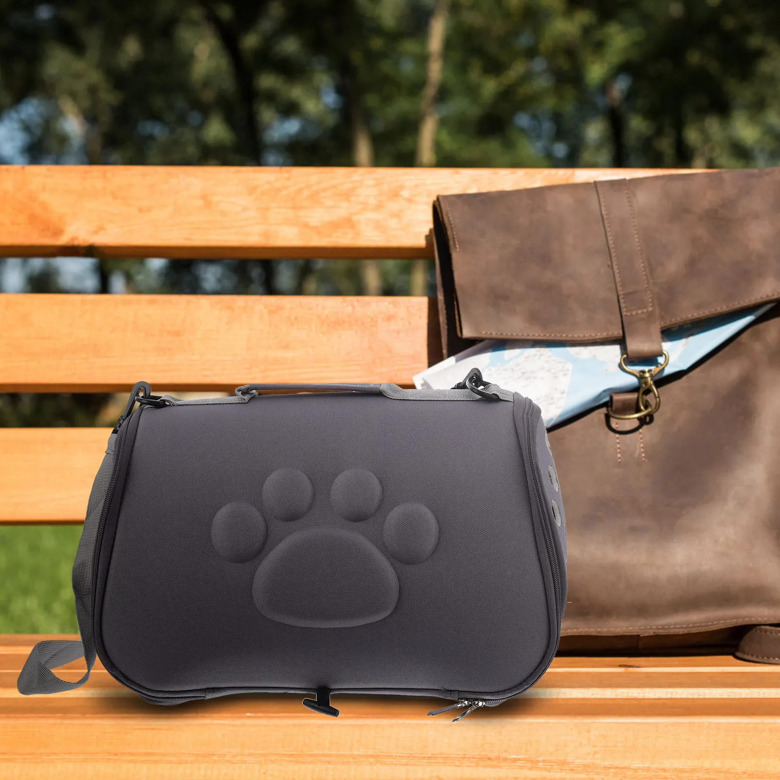 

Pet Carrier Travel Bags for Small Dogs Cats Rabbits Breathable Holes Adjustable Strap Backpack Portable Pet Out Bag Cat