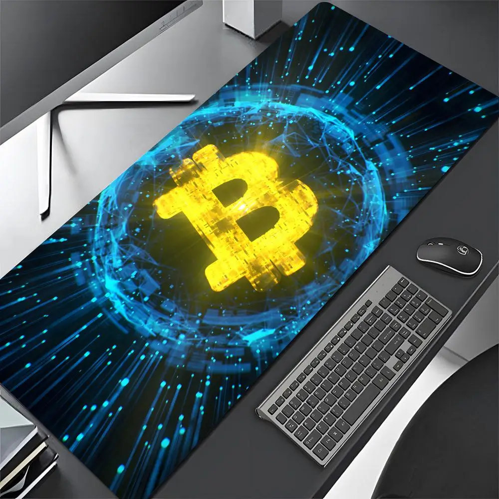 Bitcoin Logo Small Mouse Pad Gamer Mousepad Baby Bear Large Mouse Mat Natural Rubber Desk Rug PC Desk Mats Design Mousepads