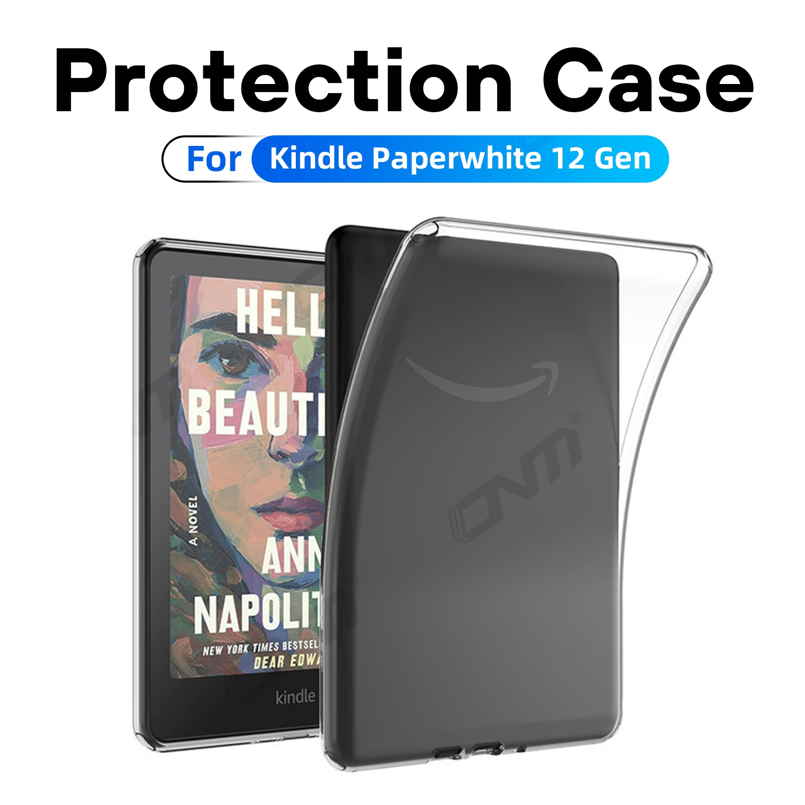 Case for Kindle Paperwhite (12th Generation) 2024 E-reader, Bumper Soft TPU Protective Case Cover - for KPW6 Accessories