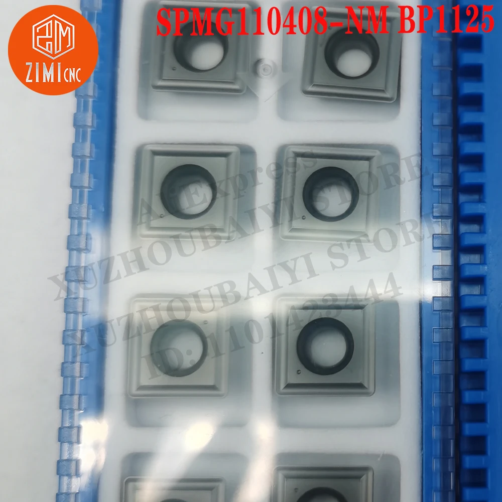 SPMG110408-NMBP1125 SPMG 110408 Inserti in metallo duro Taglierina per utensili da tornitura Strumenti a controllo numerico Lame meccaniche utensili da taglio tornio in metallo SMG