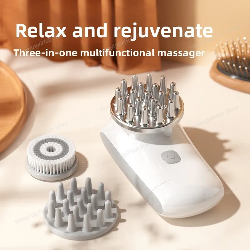 

Electric Vibration Multi-Functional Scalp & Head Massager and Facial Cleanser face massager facial machine ems facial beauty ems