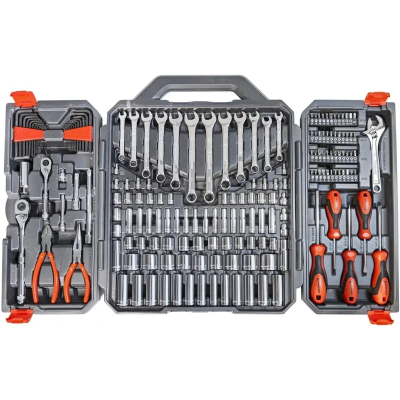 Crescent 180 Piece Professional Tool Set in Tool Storage Case - CTK180